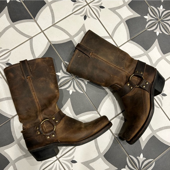 Frye Shoes - Vintage Frye Harness Motorcycle Boots